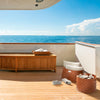 limac design cesti portaoggetti di lusso in pelle, ideali per la casa, l'ufficio ed anche per i yacht | luxury baskets in leather, ideal for the ikonitalyome, office or as decor for your yacht | shop at ikonitaly.com