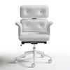 altek-armadillo-2-executive-office-chair-glossy-white-painted-white-leather-front | ikonitaly