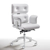 altek-armadillo-2-executive-office-chair-glossy-white-painted-white-leather-frontside | ikonitaly