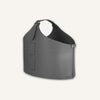 limac-design-fabia-bonded-leather-basket-grey | ikonitaly