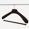 limac-design-fausto-leather-coat-hanger-steel-dark-brown-side | ikonitaly