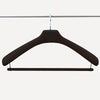 limac-design-fausto-leather-coat-hanger-steel-dark-brown | ikonitaly