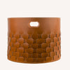 limac-design-storage-basket-ezago-round-brown | ikonitaly