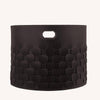 limac-design-storage-basket-ezago-round-dark-brown | ikonitaly