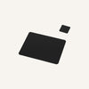 limac-design-tovleq-rectangular-leather-placemat-with-coaster-black | ikonitaly