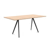 magis-baguette-160x85cm-table-black-legs-oakwood-top | ikonitaly