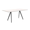 magis-baguette-160x85cm-table-black-legs-white-mdf-top | ikonitaly