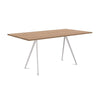 magis-baguette-160x85cm-table-white-legs-american-walnut-top | ikonitaly