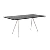 magis-baguette-160x85cm-table-white-legs-black-mdf | ikonitaly