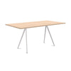 magis-baguette-160x85cm-table-white-legs-natural-oak-top | ikonitaly