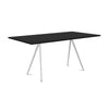 magis-baguette-160x85cm-table-white-legs-veneered-oak-black-top | ikonitaly