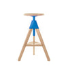 magis-tom-height-adjustable-bar-stool-beech-wood-seat-blue-screw | ikonitaly