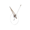 nomon-cris-n-modern-wall-clock-white-walnut-arrow | ikonitaly