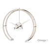 nomon-omega-g-polished-steel-chrome-table-clock | ikonitaly