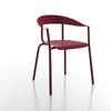 altek alumito ﻿stackable lounge chair in red | ikonitaly