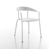 altek alumito ﻿stackable lounge chair in white | ikonitaly