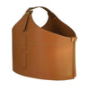 limac-design-bonded-leather-basket-brown | ikonitaly