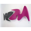 minimaproject-shark-attack-modern-wall-accent-fuschia-black | ikonitaly