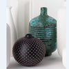 nuove forme hedgehog vase with vas with embossed bands | ikontaly