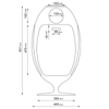 soldidesign ovetto galà cestino con schiaccialattine - blu 54lt