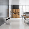 soldi design sfera galà white waste bin in library | ikonitaly